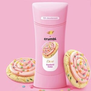 Dove x Crumbl Confetti Cake Deodorant- Limited Edition - pack of 2- New!